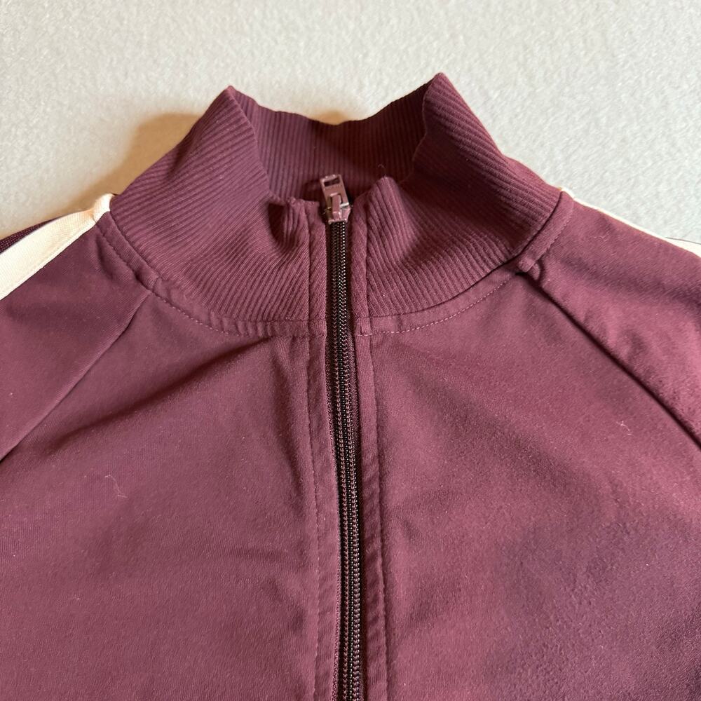 Athleta Women's Retro Style Circa Full Zip Track Jacket in Antique Burgundy - XS - Picture 5 of 11